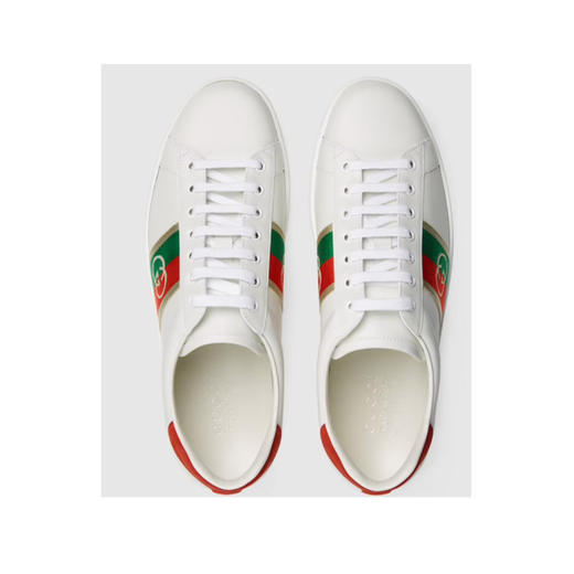 GUCCI 古驰 Ace系列男士互扣式双G运动鞋 男士休闲鞋 白色 644749 1XGM0 9063 商品图2