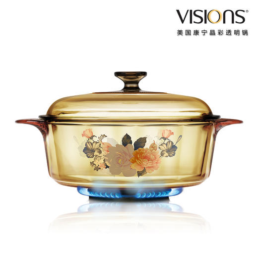 康宁 晶彩透明锅（富贵吉祥花卉系列） 商品图1