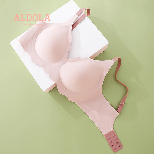 雅黛丽内衣女薄款大胸显小聚拢无痕无钢圈运动背心式内衣文胸胸罩 商品图4