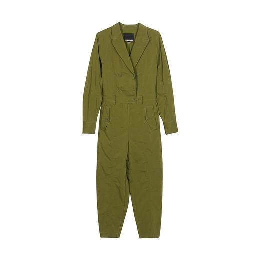 谜底2022春新款复古字母钉珠绣花个性帅气连体工装裤女221MK0030 商品图4