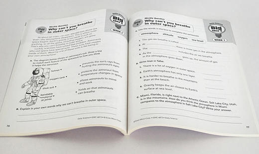 【5-12岁·美国同步小学练习册】Evan-Moor Daily Science 全6册 每日练习系列 科学+英文必备 商品图3