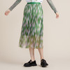 MIIDII谜底2022春新款网纱压褶群A型大群摆长半身裙221MB0017 商品缩略图0