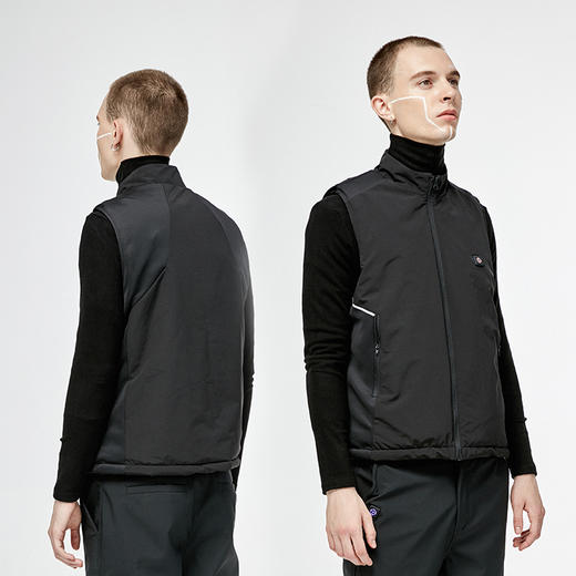 ZERORAY发热马甲电加热背心无袖立领黑灰色智能温控男女同款保暖 商品图5