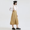 谜底半身裙2022春季新款复古通勤高腰A型大摆背带裙子225MB6066 商品缩略图1