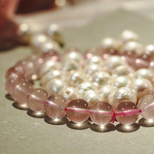 粉水晶手链 | 珠径7-13mm 月下世界【下单请备注手围】「下单后72小时内发货」 商品图6