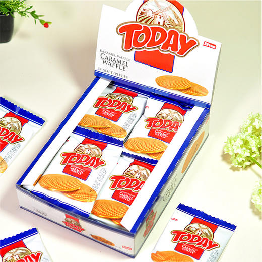 土耳其焦糖华夫拉丝饼干，整盒24包，每片独立包装 商品图3