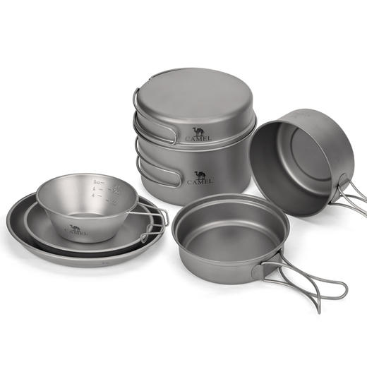 户外精致露营纯钛多功能锅具便携野餐炊具钛合金野外野炊装备炊具1152263006_1152263005_1152263002_1152263003_1152263004 商品图3