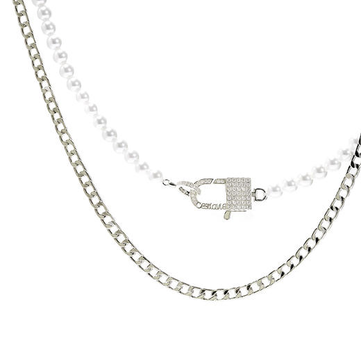 Retro Chic x Daisy Select   C'est La Vie系列Twin银色双生项链 商品图1