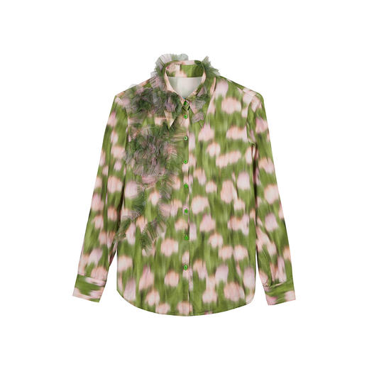 MIIDII谜底2022春款浪漫文艺合体莱赛尔天丝长袖衬衫女221MC0029 商品图4