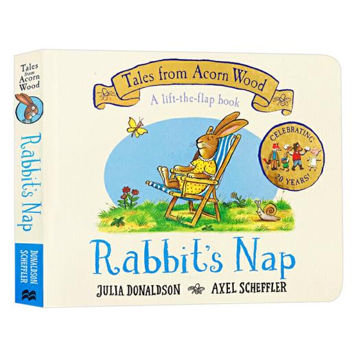 兔子午睡 英文原版 Rabbit's Nap 橡树林故事集 20周年纪念版 Julia Donaldson 儿童启蒙纸板翻翻书 英语趣味读物 英文版进口书籍 商品图1