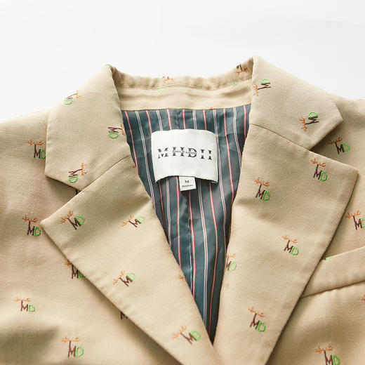 MIIDII谜底22春款高端系列复古通勤西服收腰西装外套女221GW0016 商品图3