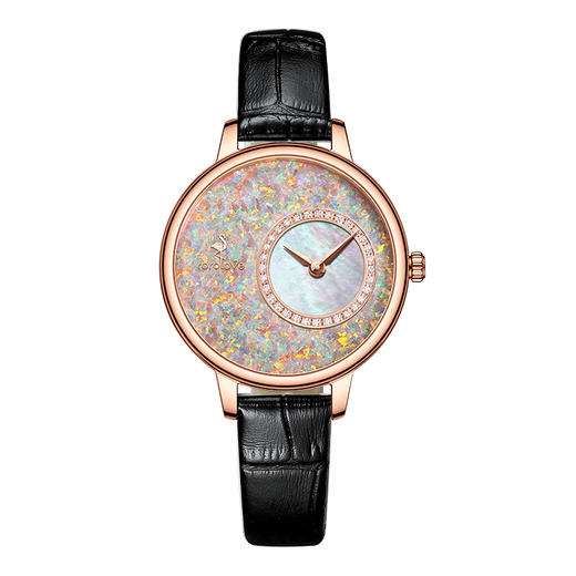 【ROROLOVE】邂逅Enchanted系列  天然钻石腕表 天然钻石手表女潮流个性女表新年送礼物 （32颗钻石） 商品图1