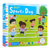 繁忙的运动会 英文原版 Busy Sports Day 纸板机关操作活动书 儿童英语启蒙科普亲子互动绘本 英文版进口原版书籍 商品缩略图0