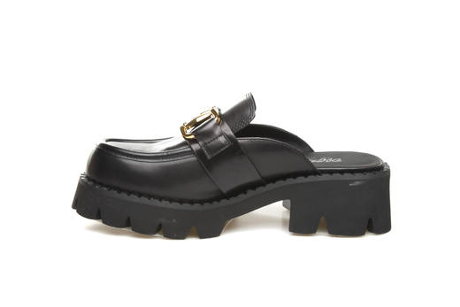 豪麟名鞋奥莱迪嘉女装牛皮革百变半凉鞋DJDWA21WB001黑色  原价1660元 商品图1