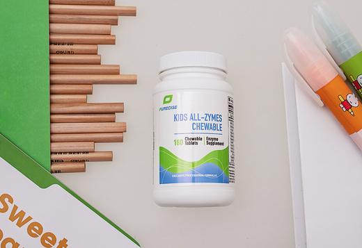 【开瓶后冷藏-儿童消化酶咀嚼片】Kids All-Zyme Chewable 180片 消化酶本身为深黄色 消化不好麸质乳制品不耐受 一岁以上儿童/大人适用  Purecise倍赛思 商品图8