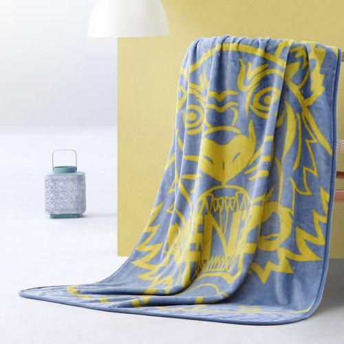 KENZO/高田贤三 经典虎头毯法兰绒毯绒毯140*100cm 商品图0