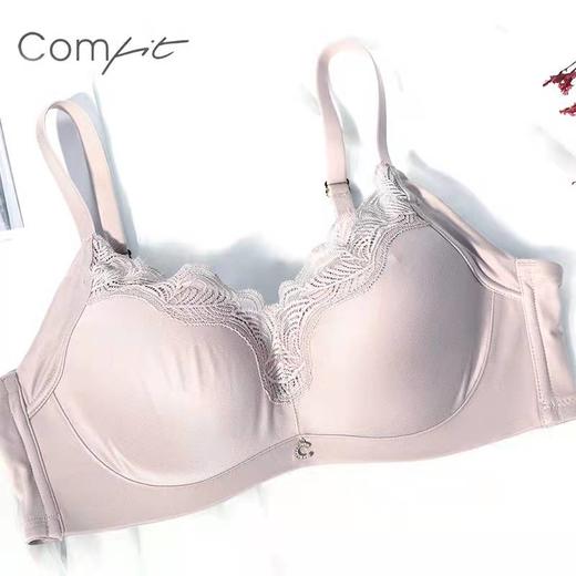 安莉芳旗下Comfit无钢圈内衣女大码蕾丝调整型聚拢红色文胸CB0929 商品图2