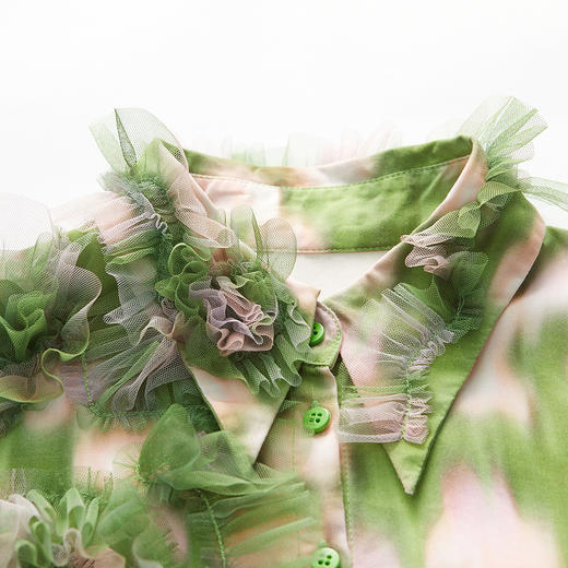 MIIDII谜底2022春款浪漫文艺合体莱赛尔天丝长袖衬衫女221MC0029 商品图3