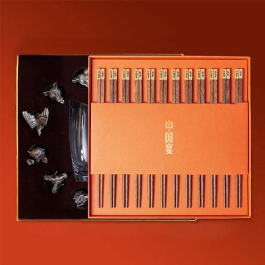 中国宴鸡翅木12人装套组 商品图0