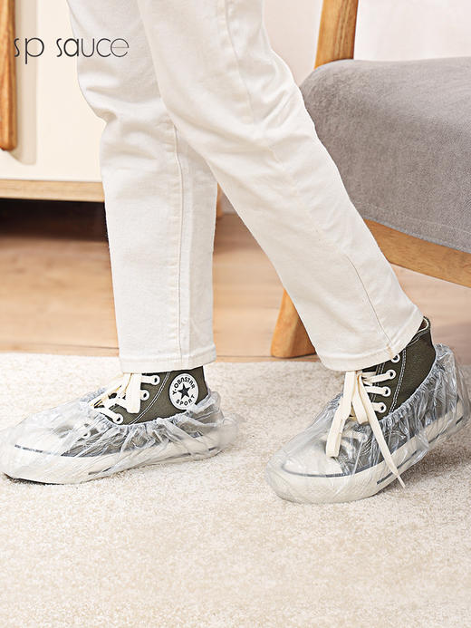 【不脱鞋，轻松入室】一次性鞋套家用加厚室内防水耐磨防滑鞋套膜。ry 商品图3