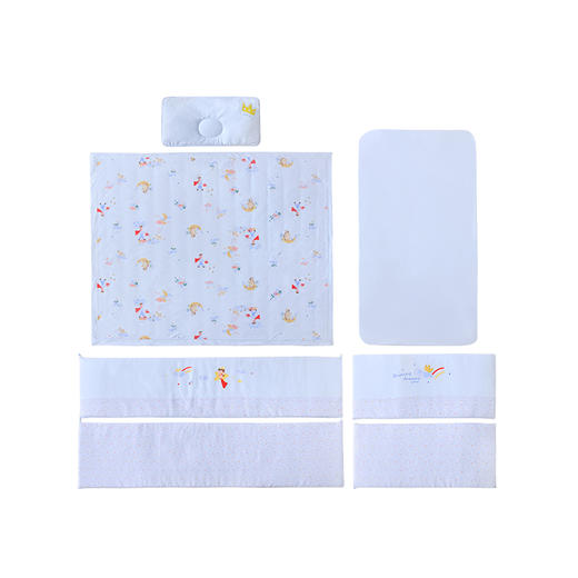 英氏婴儿床上用品套装男女宝宝新生儿纯棉七件套礼盒 YEYCJ02001A YEYCJ02002A 商品图3