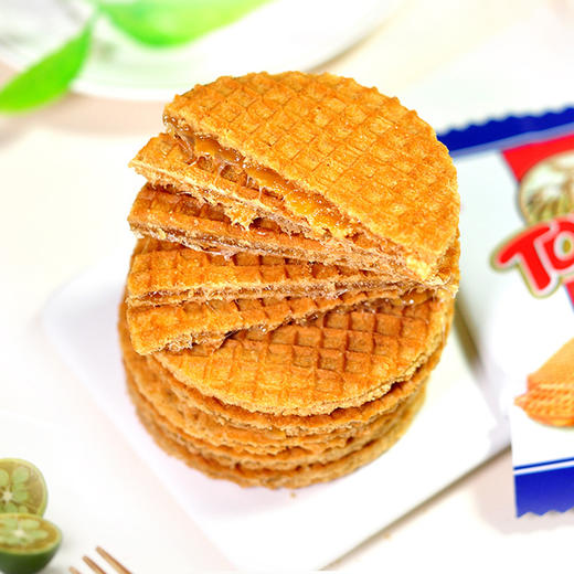 土耳其焦糖华夫拉丝饼干，整盒24包，每片独立包装 商品图1