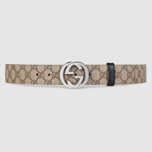 【一】GUCCI 古驰 GG Supreme帆布双面腰带 男士腰带 混色 473030 KGDHN 9769 商品图0