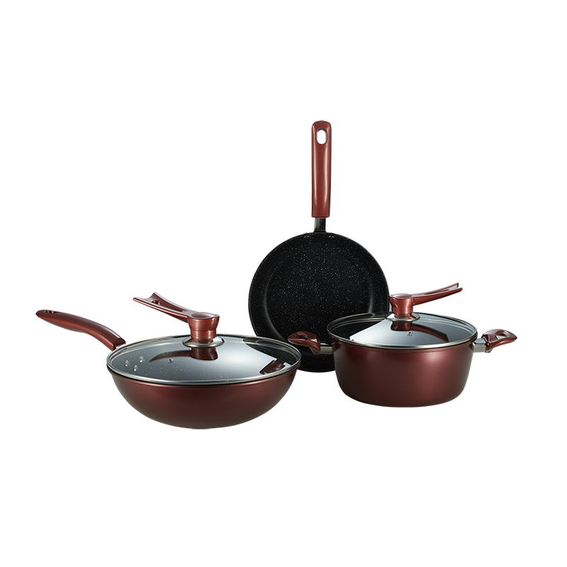 德世朗-乐炫精铁不粘锅三件套 DFS-TZ106B