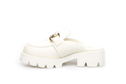 豪麟名鞋奥莱迪嘉女装牛皮革百变半凉鞋DJDWA21WB001白色  原价1660元 商品图1