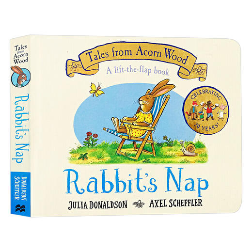 兔子午睡 英文原版 Rabbit's Nap 橡树林故事集 20周年纪念版 Julia Donaldson 儿童启蒙纸板翻翻书 英语趣味读物 英文版进口书籍 商品图0