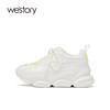 westory真皮老爹鞋纯色质感ins潮2022春季新款休闲鞋厚底W22AM54591 商品缩略图2