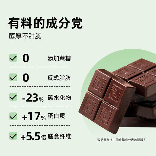 【过瘾解馋不囤肉】BII益生菌巧克力每日黑巧纯可可脂黑巧克力低糖高纤健身网红零食 商品图4