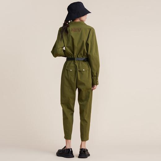 谜底2022春新款复古字母钉珠绣花个性帅气连体工装裤女221MK0030 商品图2