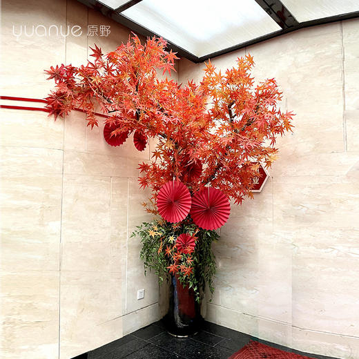 新年装饰花高档酒店大堂仿真花摆件圆桌大厅别墅售楼商场会所假花 商品图4