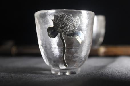 华艺银坊 绽放系列 家用茶杯茶具  办公茶杯  会客茶杯 商品图5