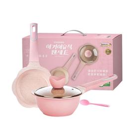 【Didinika迪迪尼卡】宝宝辅食锅四件套（花瓣款三色）
