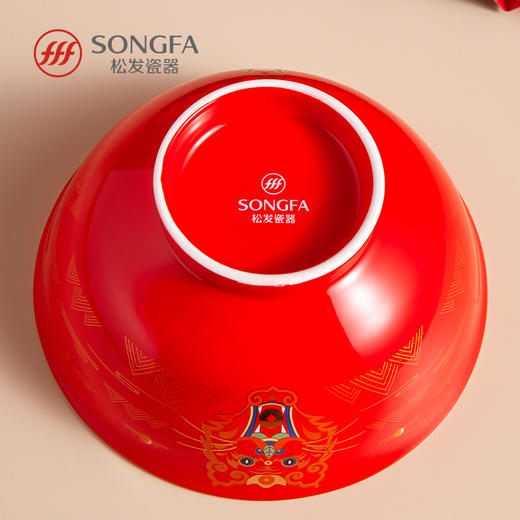 16头虎虎生威红碗 商品图3