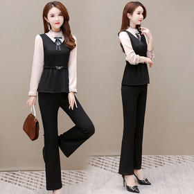 YWE AH22A1167时尚详套装气质优雅衫休闲长裤