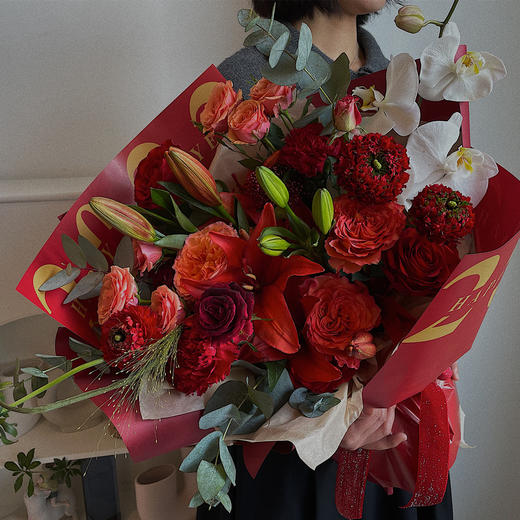 锦上添花 · 年宵花束（鲜花款） 商品图1