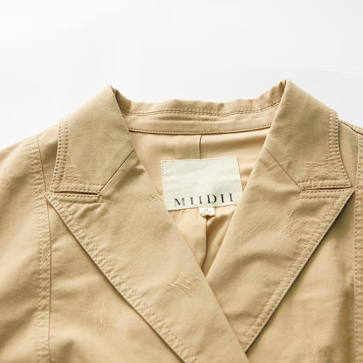 谜底2022春新款复古字母钉珠绣花个性帅气连体工装裤女221MK0030 商品图3