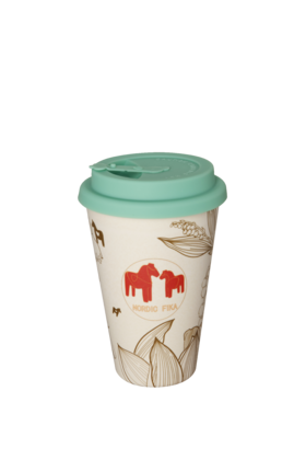 北欧风竹纤维水杯浅蓝色