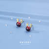 子佩集【红豆小鹿】S925银鹿角小清新甜美小鹿耳钉【YXS-E2320】 商品缩略图0