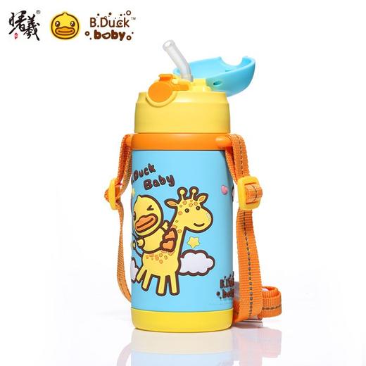 小黄鸭420ml软胶两用保温杯（绿）FU-19-7989BD 商品图3