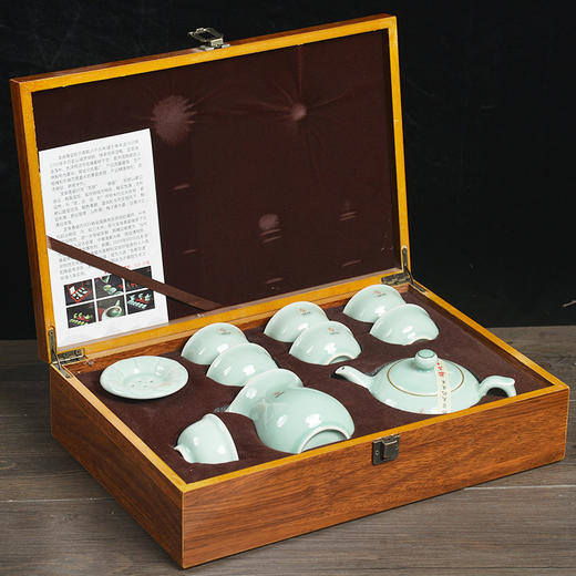 龙泉青瓷 潭祉迎祥茶具 商品图3