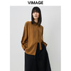 VIMAGE纬漫纪春季新款个性飘带显瘦收腰衬衫女V1709310 商品缩略图3