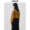 VIMAGE纬漫纪春季新款个性飘带显瘦收腰衬衫女V1709310 商品缩略图4