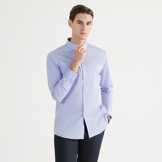 【特价】【易去污】柒牌男士衬衫春秋款商务休闲通勤翻领长袖青年男装衬衣	122A70530 商品图1