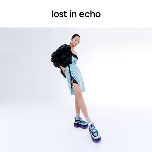 lost in echo 春季鞋子鱼骨厚底增高户外运动鞋老爹鞋女 商品图5