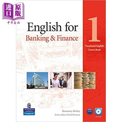 【中商原版】Vocational English for Banking & Finance 1 银行和金融1 职业英语教材带光盘 英文原版 进口图书 培生教育 商品图1