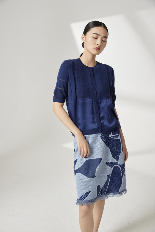 A字流苏提花针织半裙 SJS94W095K 商品图2